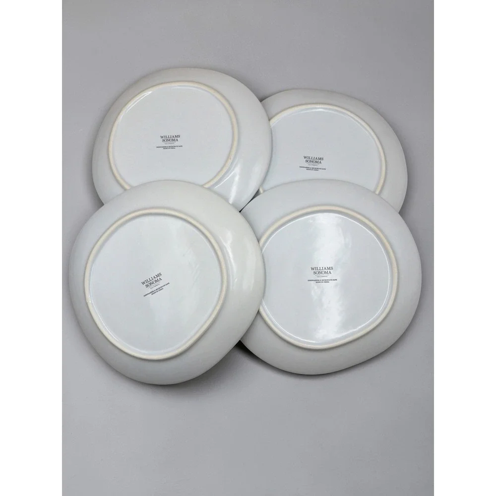 Set 4 Williams Sonoma Sugar Pumpkin Collection Dinner Plates 9.25